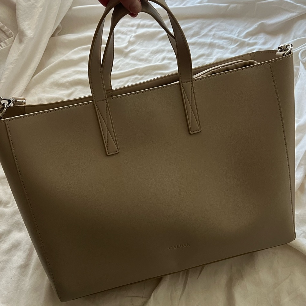 Calpack Haven 16" Laptop Tote Bag in Birch
